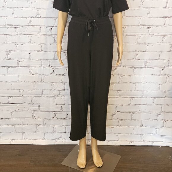 JOIE - Women's black drawstring waist ankle pants - Picture 3 of 9